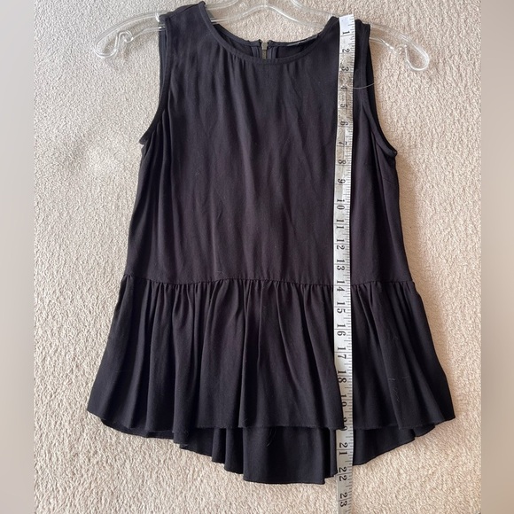 Talula Black Peplum Tank Top XXS - Picture 9 of 10